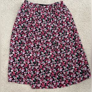 J. Crew Factory Floral Midi Skirt
